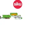 Ken Black 1:87 Deutz-Fahr with 3 Piece Joskin Trailer Set| Farm Model Vehicles & Playsets