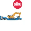 Ken Black 1:87 Flat Bed Transporter with Liebherr Excavator| Farm Model Vehicles & Playsets