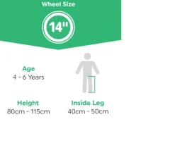 Ken Black 14 Inch Strike Green & Black Bike| Bikes & Bike Accessories