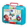 Ken Black 113 Piece Bristle Blocks Case| Preschool & Electronic Learning