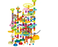 Ken Black 200 Piece Marble Run Game| Building & Vehicle Toys