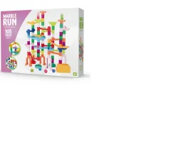 Ken Black 105 Piece Marble Run Game| Building & Vehicle Toys