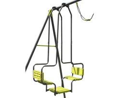 Ken Black 4 Unit Metal Swing Set| Swings & Slides