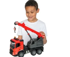Ken Black 1:20 Volvo Lights and Sounds Manual Crane Truck| Building & Vehicle Toys