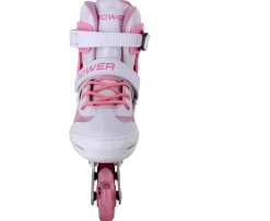 Ken Black Adjustable Pink Inline LED Skates UK2-4| Roller Skates