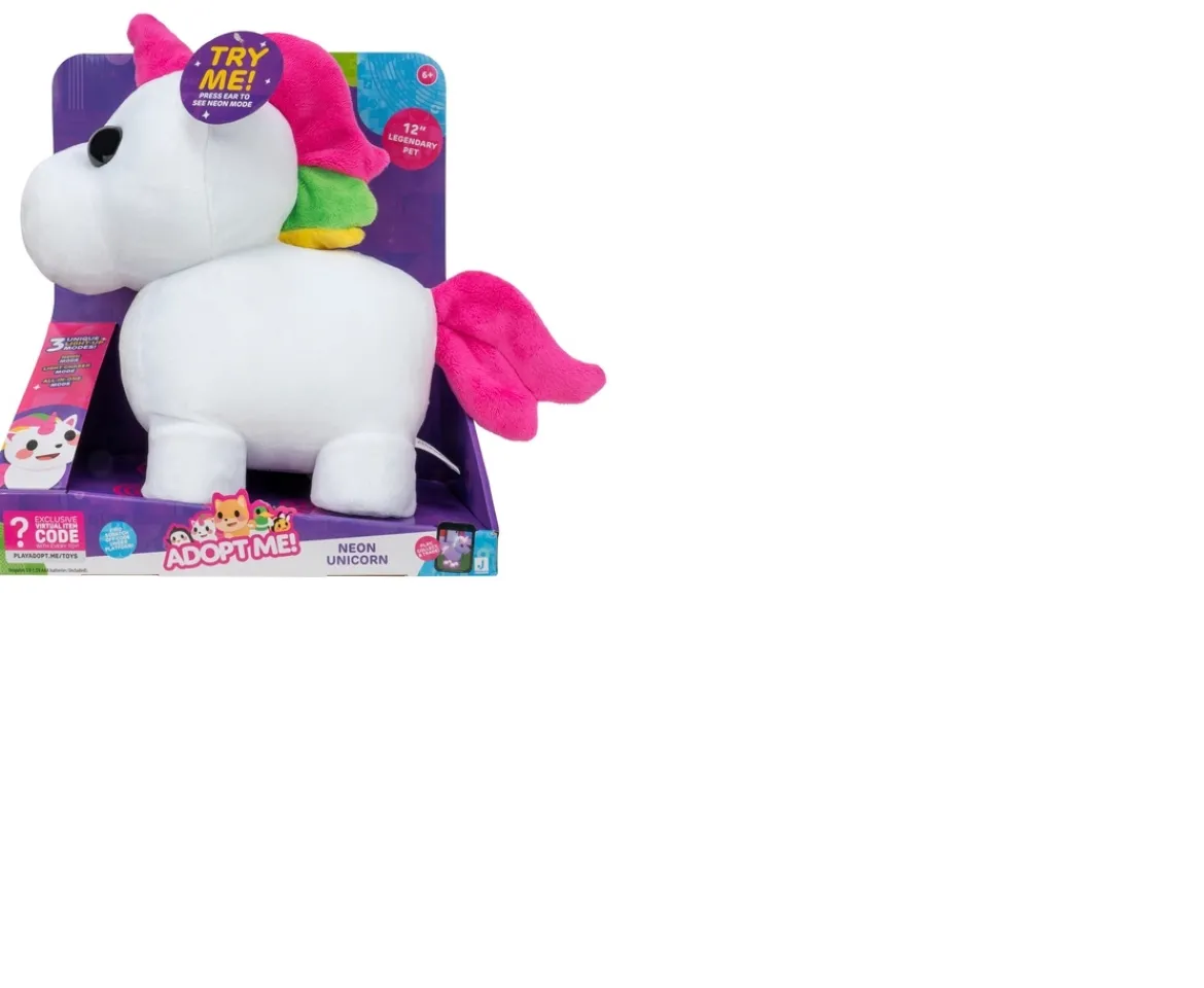 Ken Black Adopt Me! Neon Unicorn 30cm Plush| Action Figures & Playsets