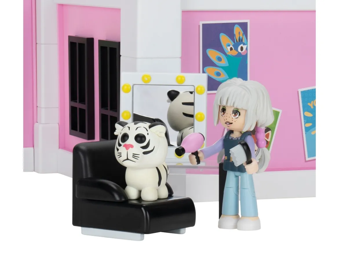 Ken Black Adopt Me! Pet Salon Deluxe Playset - Top Online Game - Exclusive Virtual Item Code Included - Featur| Action Figures & Playsets