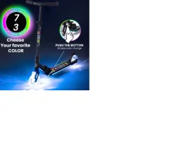 Ken Black Aero C3 Scooter with Dynamic RGB Lights| Scooters