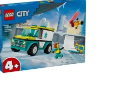 Ken Black Ambulance And Snowboarder 60403| LEGO