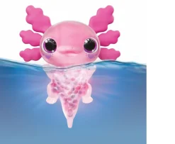 Ken Black Animagic Let's Glo Pink Axolotl| Interactive Toys