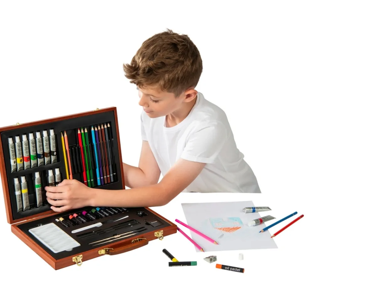 Ken Black Artist Collection 55 Piece Wooden Art Set| Art & Crafts