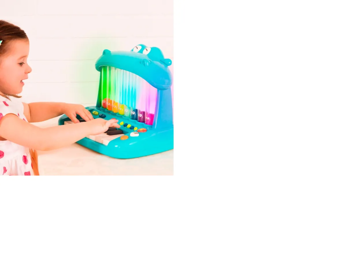 Ken Black B. Toys Hippo Keyboard| Preschool & Electronic Learning