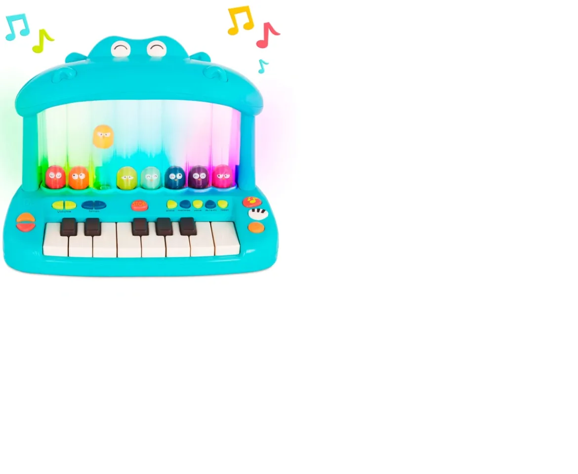 Ken Black B. Toys Hippo Keyboard| Preschool & Electronic Learning