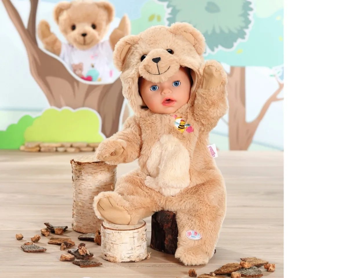 Ken Black BABY born Bear Onesie 43cm| Dolls & Dollhouses