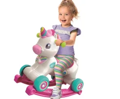 Ken Black Baby Clementoni 3-in-1 Interactive Unicorn Ride On| Rocking Horses|Preschool & Electronic Learning