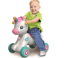 Ken Black Baby Clementoni 3-in-1 Interactive Unicorn Ride On| Rocking Horses|Preschool & Electronic Learning