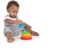 Ken Black Baby Einstein Stack & Teethe Multi-Textured Teether Toy| Baby Play