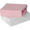 Ken Black Baby Elegance 2 Pack  Cot Bed Fitted Sheet Pink – 70 x 140cm| Nursery Furniture & Bedding