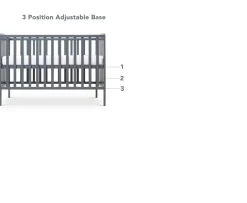 Ken Black Baby Elegance Elle Cot Grey| Nursery Furniture & Bedding