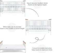 Ken Black Baby Elegance Haddington Cot Bed| Nursery Furniture & Bedding