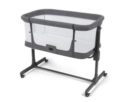 Ken Black Babylo Aurora 2-in-1 Bedside Sleeper Crib| Nursery Furniture & Bedding