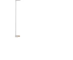 Ken Black Babylo 7cm Pressure Fit Stair Gate Extension in White| Health & Safety