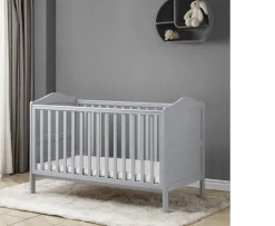 Ken Black Babylo Ella Cot Bed Grey| Nursery Furniture & Bedding