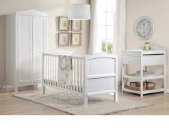 Ken Black Babylo Ella Cot Bed White| Nursery Furniture & Bedding