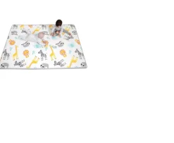 Ken Black BabyZee Reversible Safari Play Mat| Baby Play