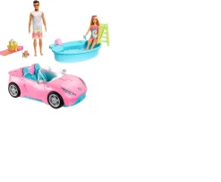 Ken Black Barbie Beach Dolls, Vehicle and Accessories Playset| Barbie|Dolls & Dollhouses