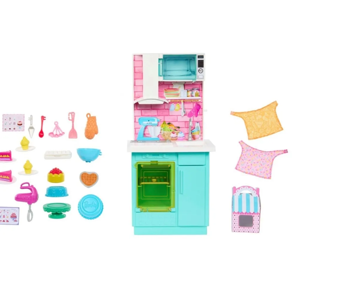 Ken Black Barbie Celebration Fun Baking and Kitchen Playset| Barbie|Dolls & Dollhouses