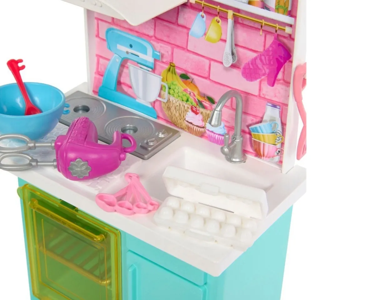 Ken Black Barbie Celebration Fun Baking and Kitchen Playset| Barbie|Dolls & Dollhouses
