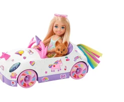 Ken Black Barbie Chelsea Doll with Unicorn-Themed Car Toy| Barbie|Dolls & Dollhouses