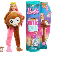 Ken Black Barbie Cutie Reveal Doll with Monkey Plush Costume and 10 Surprises| Barbie|Dolls & Dollhouses