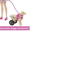 Ken Black Barbie Doll With A Toy Pup And Dog in A Wheelchair, Plus Pet Accessories| Barbie|Dolls & Dollhouses