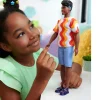 Ken Black Barbie Fashionista Ken Doll 220 with Orange Wavy Tee| Barbie|Dolls & Dollhouses