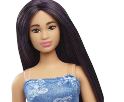 Ken Black Barbie Fashionistas Doll 231 with Purple Hair & Denim Butterfly Dress| Barbie|Dolls & Dollhouses