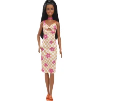 Ken Black Barbie Fashionistas Doll 233 with Black Hair & Checkered Flower Midi Dress| Barbie|Dolls & Dollhouses