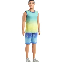 Ken Black Barbie Fashionistas Ken Doll 236 with Black Hair & Ombre Tank Top| Barbie|Dolls & Dollhouses