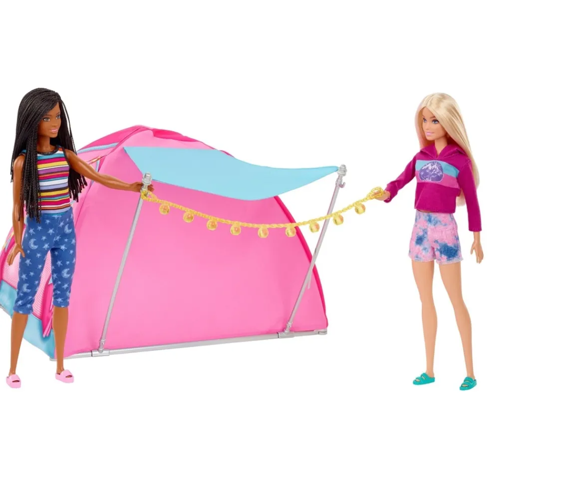 Ken Black Barbie Let's Go Camping Tent Playset and 2 Dolls| Barbie|Dolls & Dollhouses