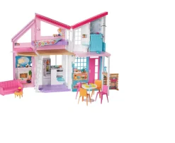 Ken Black Barbie Malibu House with 6 Rooms and 25 Accessories| Barbie|Dolls & Dollhouses