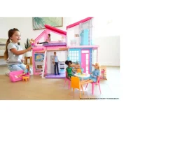 Ken Black Barbie Malibu House with 6 Rooms and 25 Accessories| Barbie|Dolls & Dollhouses