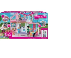 Ken Black Barbie Malibu House with 6 Rooms and 25 Accessories| Barbie|Dolls & Dollhouses