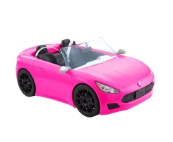 Ken Black Barbie Pink Convertible 2-Seater Vehicle Doll Accessory With Rolling Wheels| Barbie|Dolls & Dollhouses