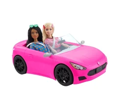 Ken Black Barbie Pink Convertible 2-Seater Vehicle Doll Accessory With Rolling Wheels| Barbie|Dolls & Dollhouses