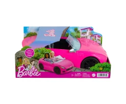 Ken Black Barbie Pink Convertible 2-Seater Vehicle Doll Accessory With Rolling Wheels| Barbie|Dolls & Dollhouses