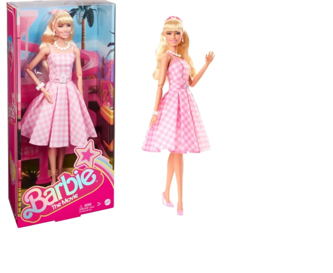 Ken Black Barbie The Movie Pink Gingham Dress Doll| Barbie|Dolls & Dollhouses