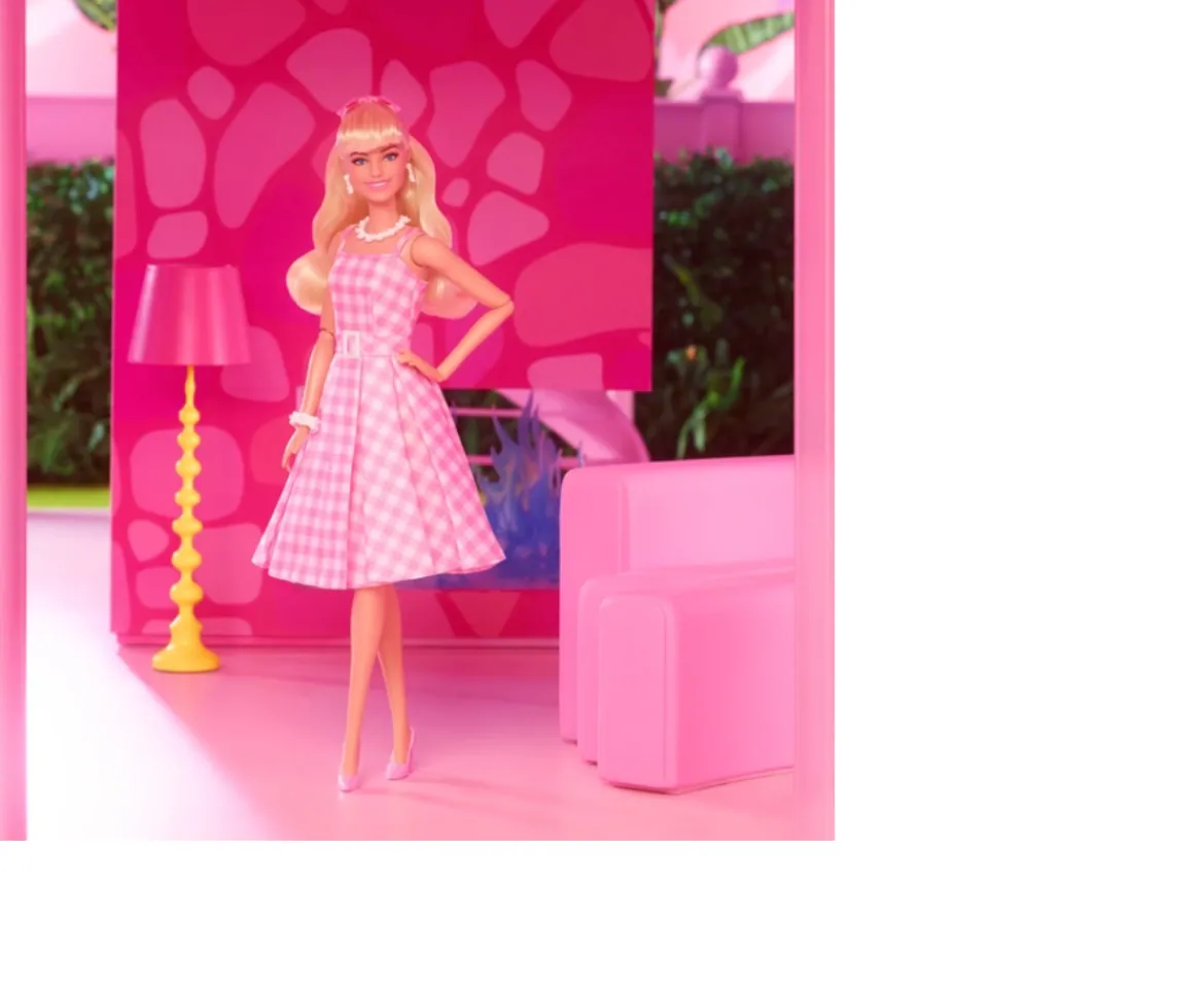Ken Black Barbie The Movie Pink Gingham Dress Doll| Barbie|Dolls & Dollhouses