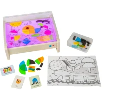 Ken Black Battat Education Bright Explorer Activity Light Box Playset| Preschool & Electronic Learning