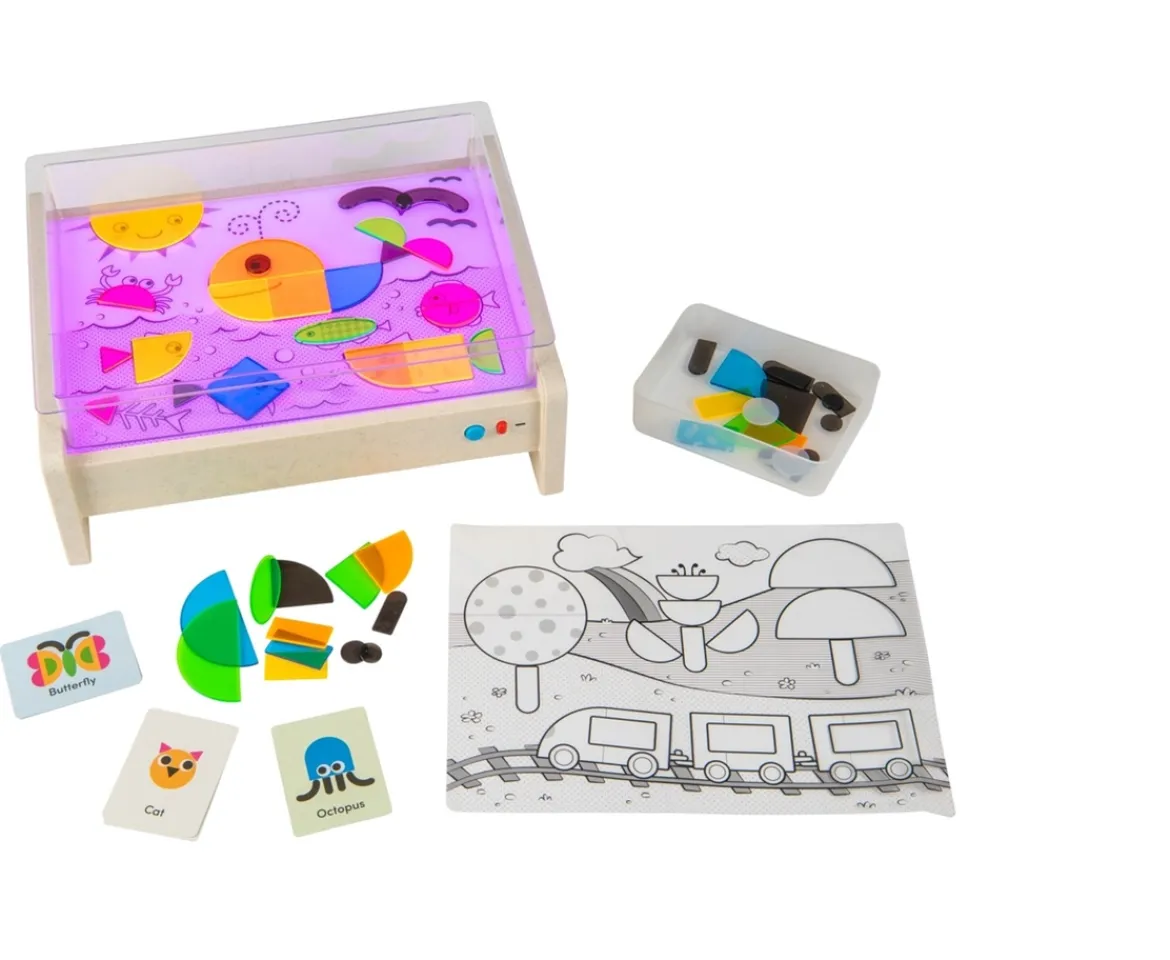 Ken Black Battat Education Bright Explorer Activity Light Box Playset| Preschool & Electronic Learning